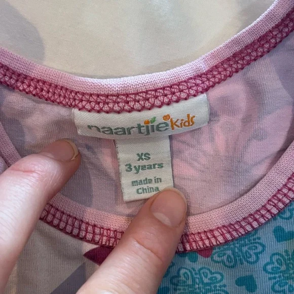 Naartjie tunic floral ruffle eyelet lace top - Picture 2 of 3